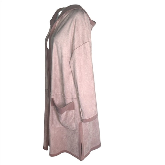 b New York Beautiful Open Front Soft Trench Coat - Picture 8 of 13